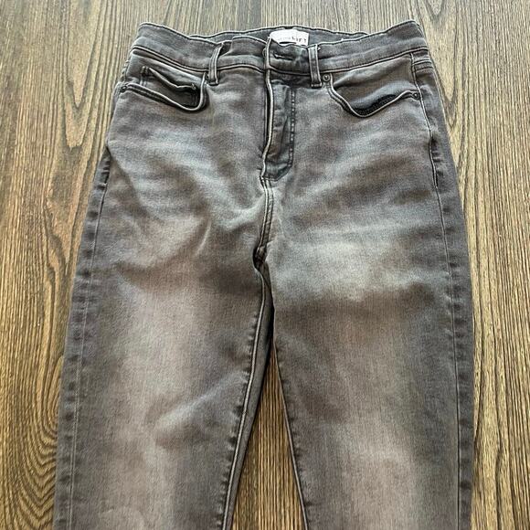 LOFT Womens The Jegging Jeans High Rise Denim Stretch Cotton Blend Gray Sz 27/4 - Picture 3 of 12